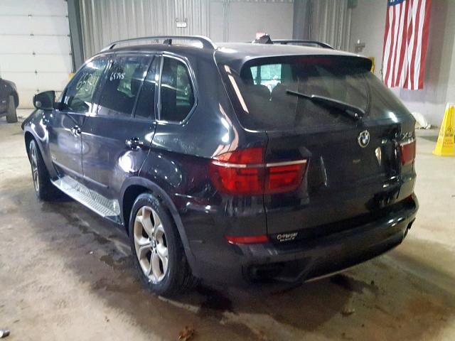 5UXZV8C54D0F76521 - 2013 BMW X5 XDRIVE5 BLACK photo 3