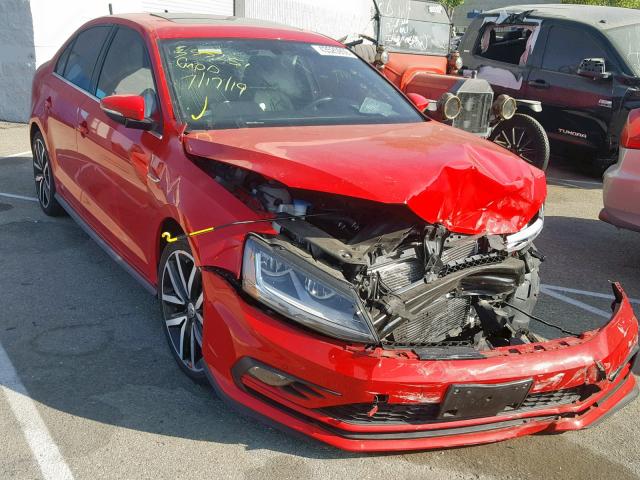 3VW4T7AJ3JM221905 - 2018 VOLKSWAGEN JETTA GLI RED photo 1