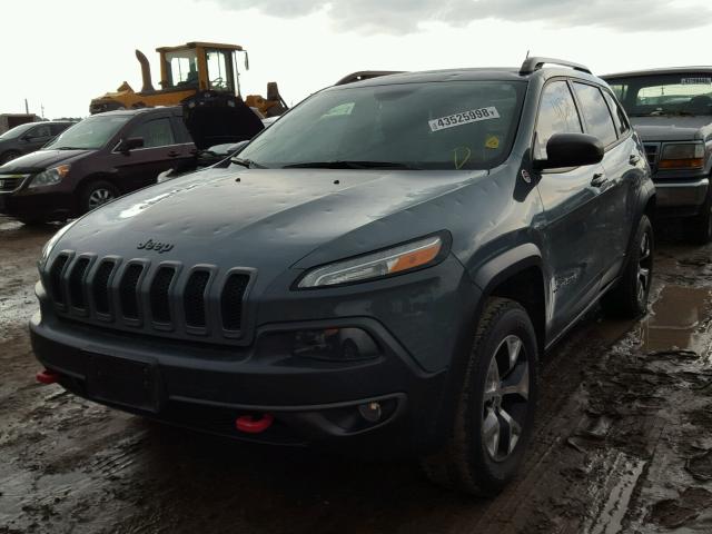 1C4PJMBS5EW179934 - 2014 JEEP CHEROKEE T GRAY photo 2