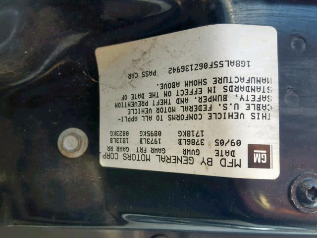 1G8AL55F06Z136942 - 2006 SATURN ION LEVEL WHITE photo 10