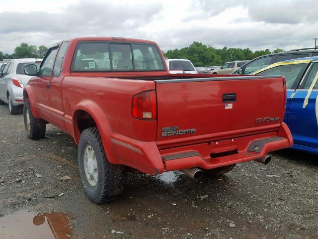 1GTCT19W1SK523682 - 1995 GMC SONOMA RED photo 3