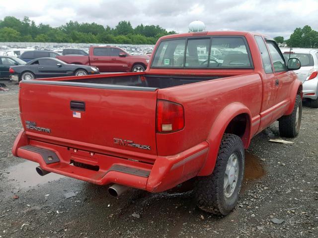 1GTCT19W1SK523682 - 1995 GMC SONOMA RED photo 4