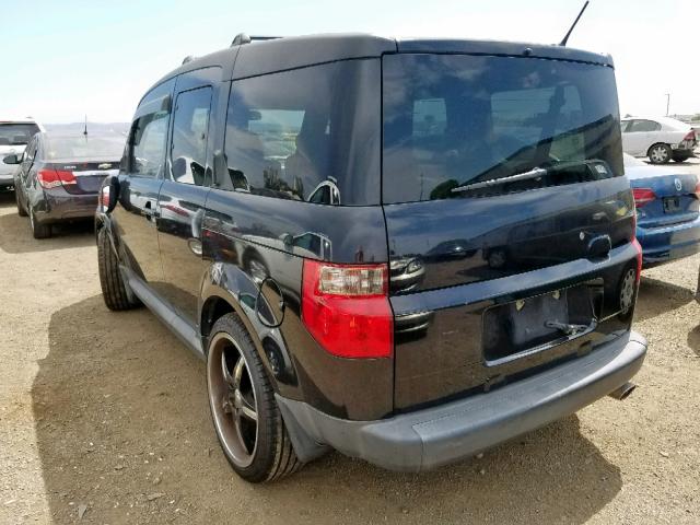 5J6YH28716L022194 - 2006 HONDA ELEMENT EX BLACK photo 3