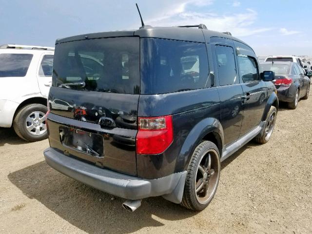 5J6YH28716L022194 - 2006 HONDA ELEMENT EX BLACK photo 4