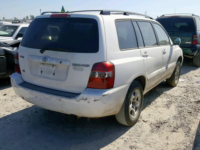 JTEGP21A460119042 - 2006 TOYOTA HIGHLANDER WHITE photo 4