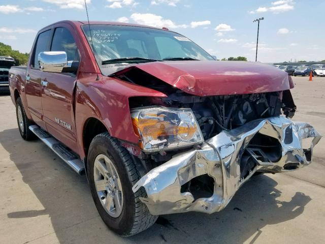 1N6BA0ED6EN515397 - 2014 NISSAN TITAN S RED photo 1