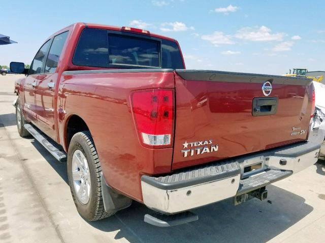 1N6BA0ED6EN515397 - 2014 NISSAN TITAN S RED photo 3