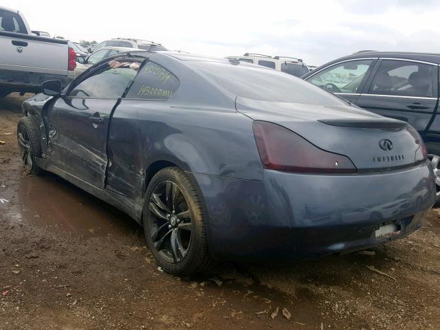 JNKCV64E98M124178 - 2008 INFINITI G37 BASE GRAY photo 3