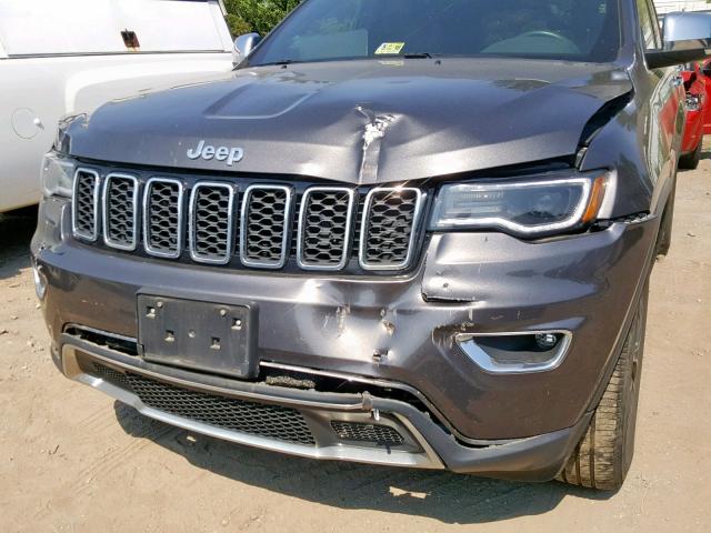 1C4RJFBG8HC885379 - 2017 JEEP GRAND CHER GRAY photo 9