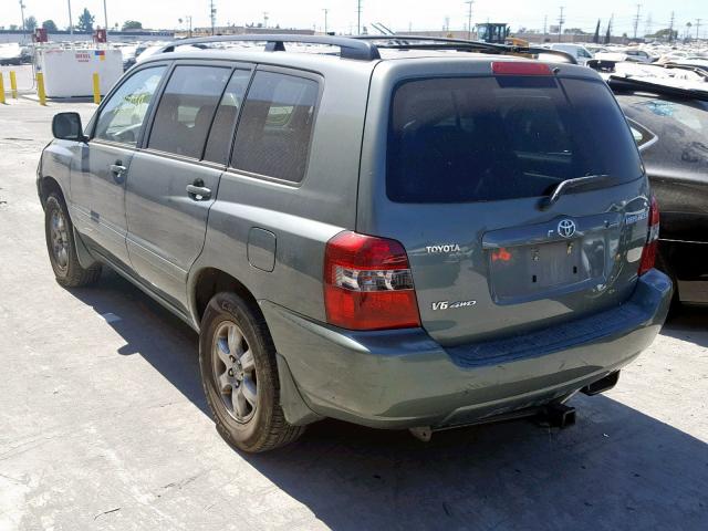 JTEEP21A840066091 - 2004 TOYOTA HIGHLANDER GREEN photo 3