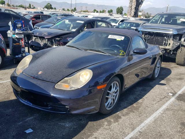 WP0CA29873U623644 - 2003 PORSCHE BOXSTER BLUE photo 2