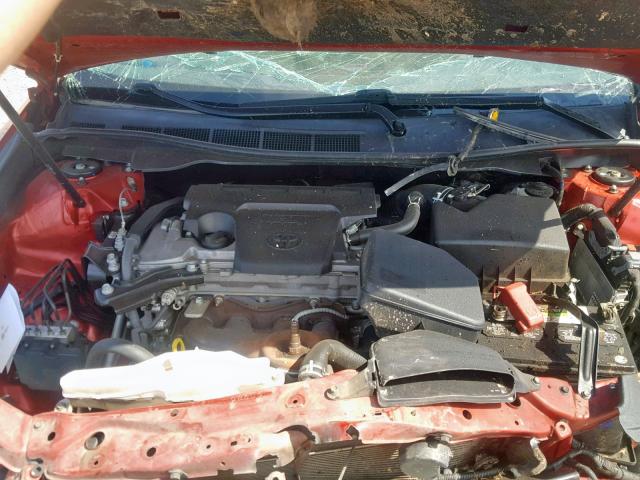 4T1BF1FK4CU619697 - 2012 TOYOTA CAMRY BASE RED photo 7