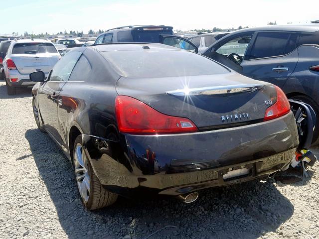 JNKCV64E98M123063 - 2008 INFINITI G37 BASE BLACK photo 3