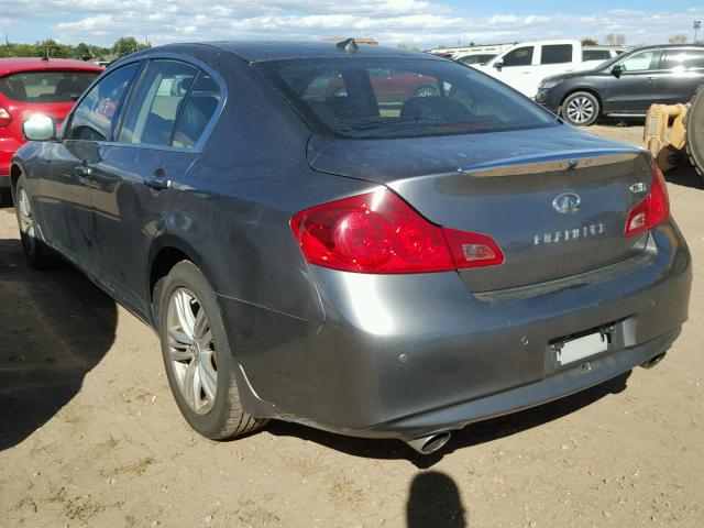 JN1CV6AR0AM453935 - 2010 INFINITI G37 CHARCOAL photo 3