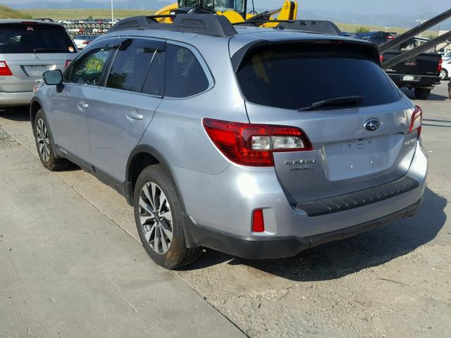 4S4BSENC9F3228035 - 2015 SUBARU OUTBACK 3. SILVER photo 3