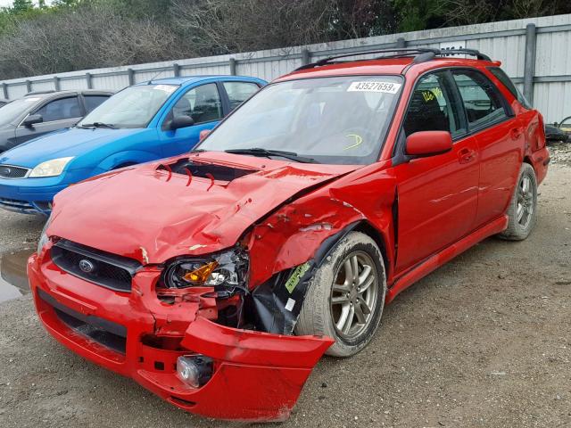 JF1GG29685H810195 - 2005 SUBARU IMPREZA WR RED photo 2