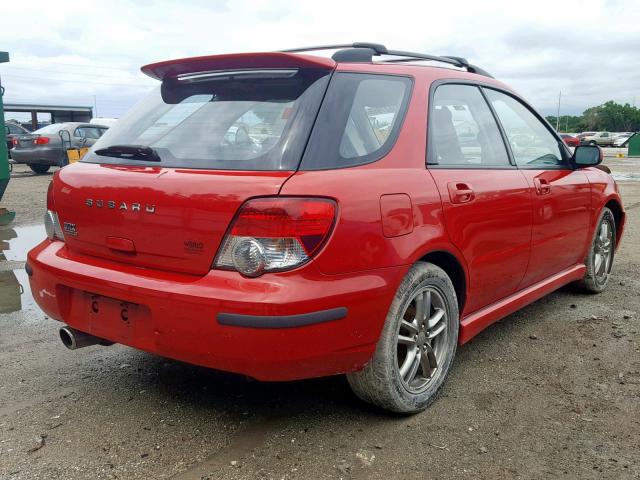 JF1GG29685H810195 - 2005 SUBARU IMPREZA WR RED photo 4