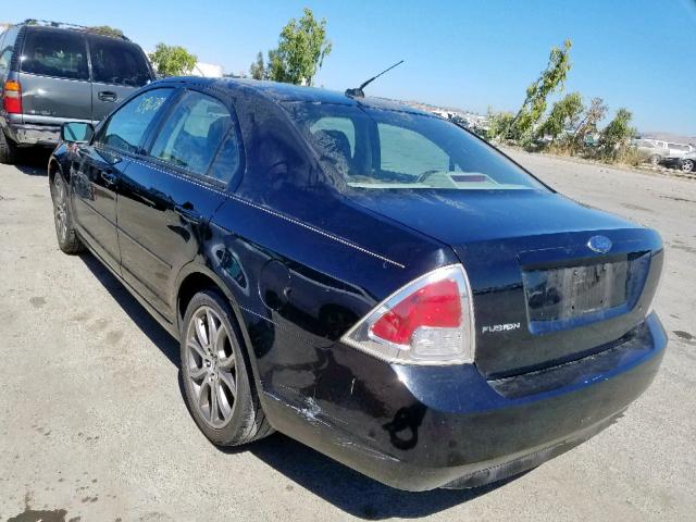 3FAHP06Z87R230020 - 2007 FORD FUSION S BLACK photo 3