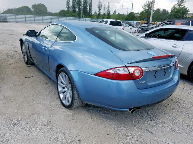 SAJWA43B875B11893 - 2007 JAGUAR XK BLUE photo 3