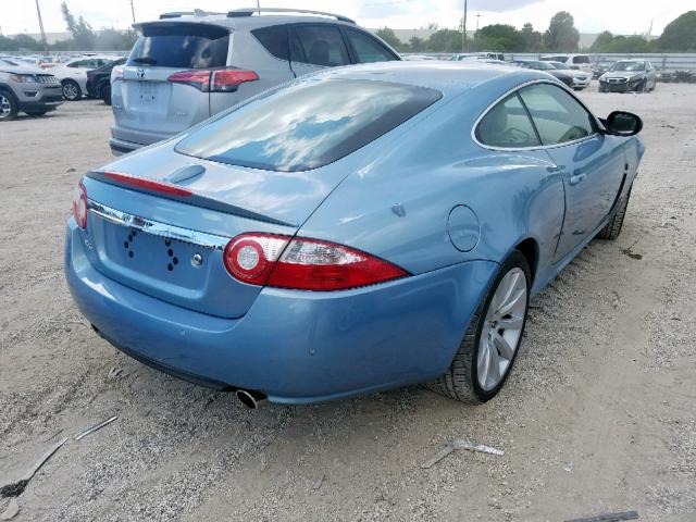 SAJWA43B875B11893 - 2007 JAGUAR XK BLUE photo 4