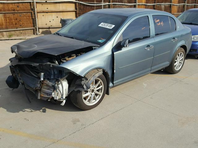 1G1AF5F59A7120321 - 2010 CHEVROLET COBALT 2LT BLUE photo 2