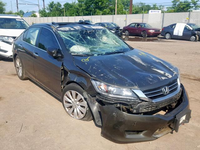 1HGCR2F85EA279928 - 2014 HONDA ACCORD EXL GRAY photo 1