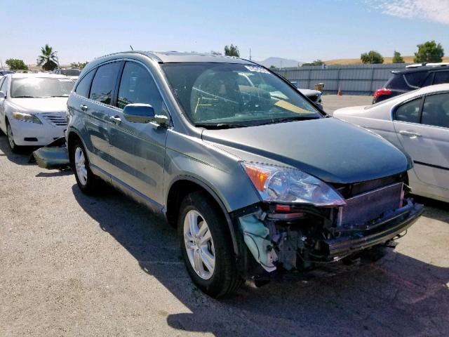 JHLRE4H72BC022815 - 2011 HONDA CR-V EXL TEAL photo 1