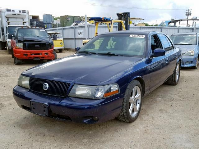 2MEHM75V43X626417 - 2003 MERCURY MARAUDER BLUE photo 2