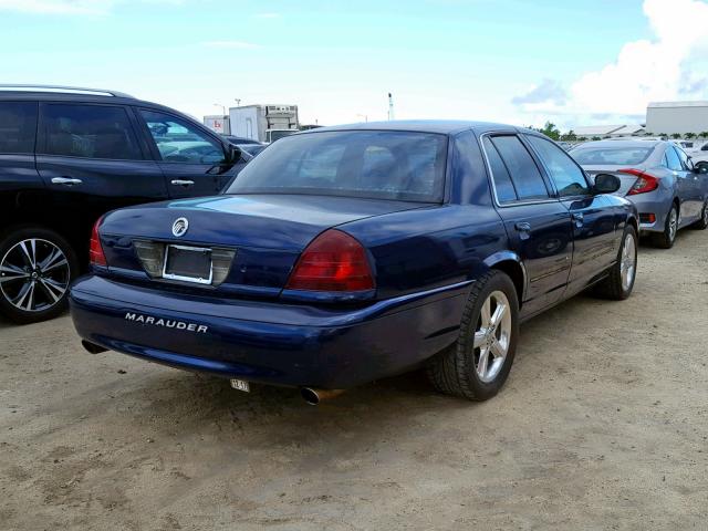 2MEHM75V43X626417 - 2003 MERCURY MARAUDER BLUE photo 4