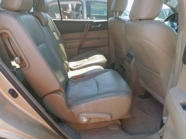 JTEDS42A082021726 - 2008 TOYOTA HIGHLANDER GOLD photo 6