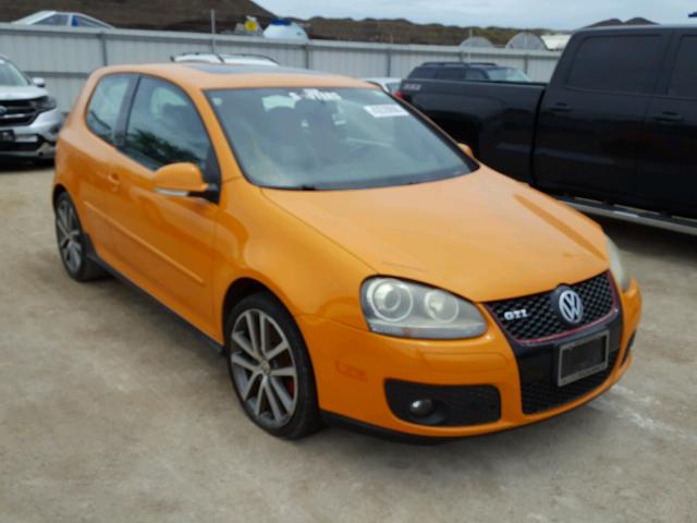 WVWFV71K27W158481 - 2007 VOLKSWAGEN NEW GTI FA ORANGE photo 1