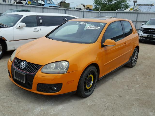 WVWFV71K27W158481 - 2007 VOLKSWAGEN NEW GTI FA ORANGE photo 2