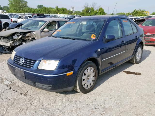 3VWRK69M54M113176 - 2004 VOLKSWAGEN JETTA GL BLUE photo 2