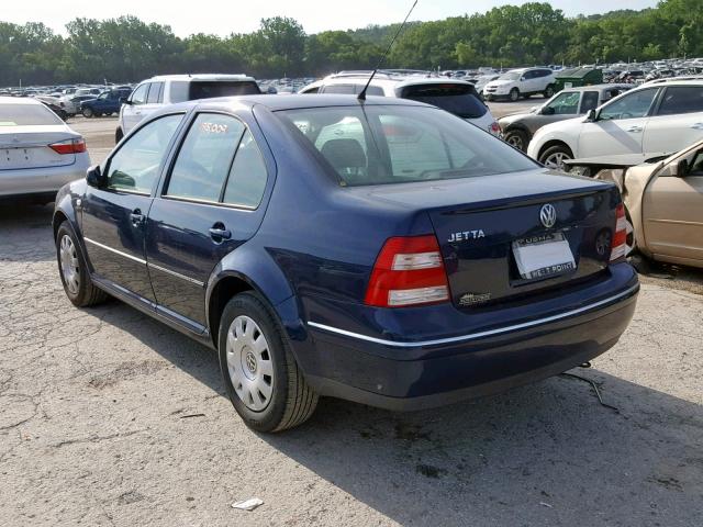 3VWRK69M54M113176 - 2004 VOLKSWAGEN JETTA GL BLUE photo 3