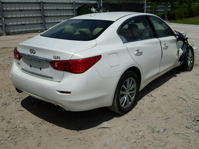 JN1BV7AR6EM691506 - 2014 INFINITI Q50 BASE WHITE photo 4