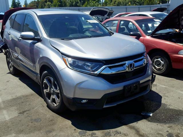 7FARW2H81JE022558 - 2018 HONDA CR-V EXL SILVER photo 1