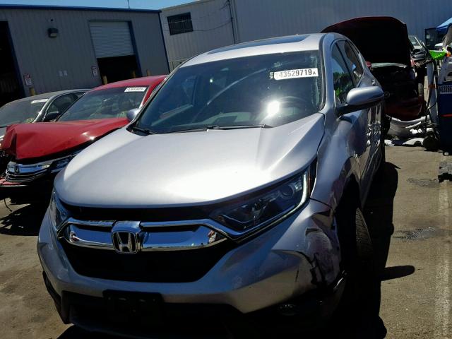 7FARW2H81JE022558 - 2018 HONDA CR-V EXL SILVER photo 2