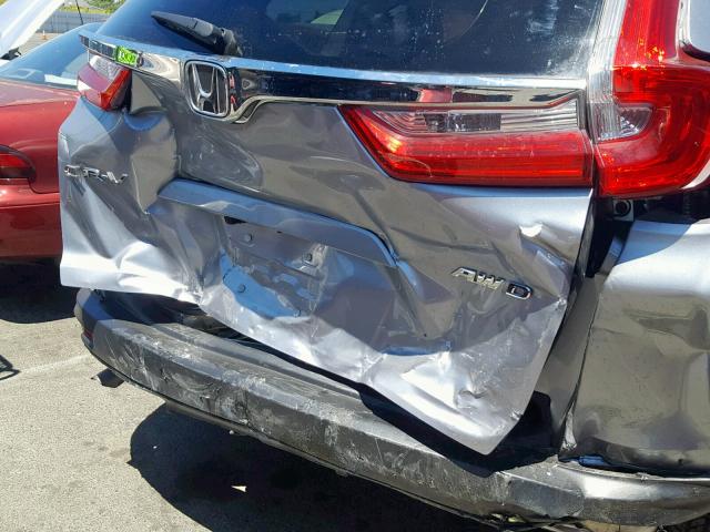 7FARW2H81JE022558 - 2018 HONDA CR-V EXL SILVER photo 9