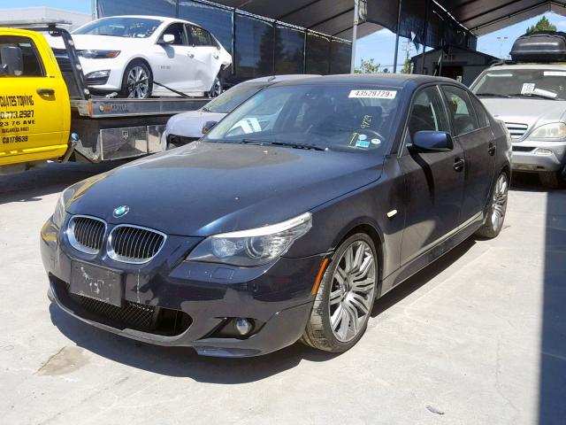 WBANW53578CT54355 - 2008 BMW 550 I BLACK photo 2