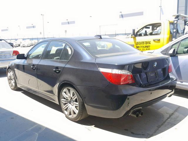 WBANW53578CT54355 - 2008 BMW 550 I BLACK photo 3