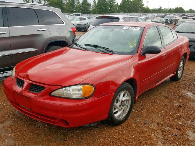 1G2NF52E73C283126 - 2003 PONTIAC GRAND AM S RED photo 2