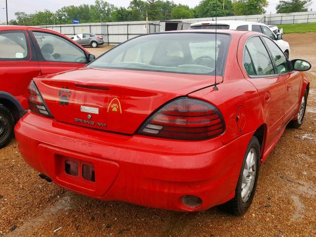 1G2NF52E73C283126 - 2003 PONTIAC GRAND AM S RED photo 4