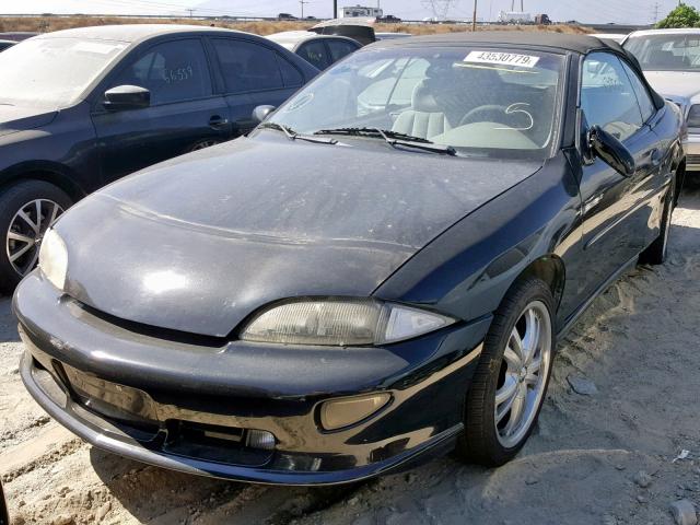 4G1JF32T1XB904814 - 1999 CHEVROLET CAVALIER Z BLACK photo 2