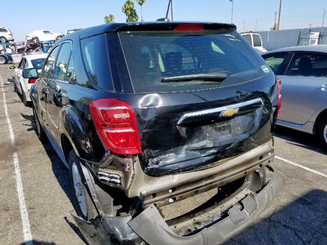 2GNALBEK2H1608725 - 2017 CHEVROLET EQUINOX LS BLACK photo 3