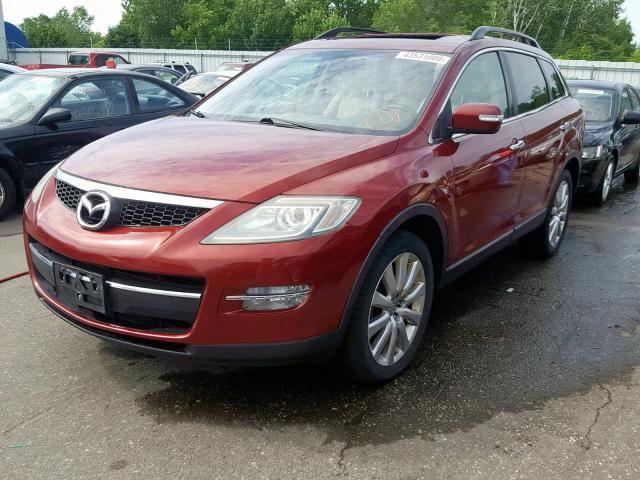 JM3TB38A980143781 - 2008 MAZDA CX-9 RED photo 2