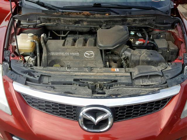 JM3TB38A980143781 - 2008 MAZDA CX-9 RED photo 7