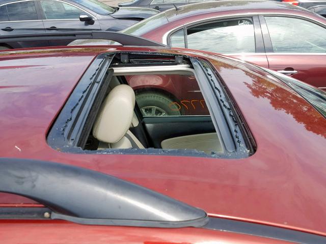 JM3TB38A980143781 - 2008 MAZDA CX-9 RED photo 9