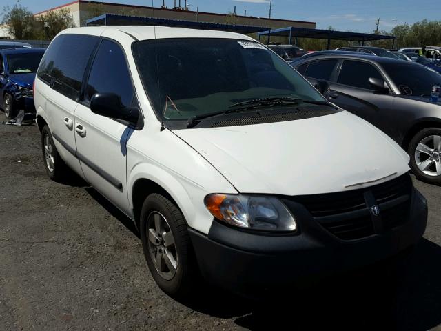 1D4GP45R15B339051 - 2005 DODGE CARAVAN SX WHITE photo 1