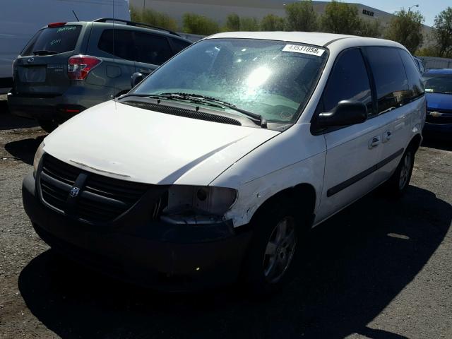 1D4GP45R15B339051 - 2005 DODGE CARAVAN SX WHITE photo 2