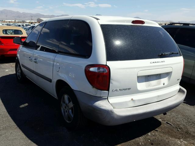 1D4GP45R15B339051 - 2005 DODGE CARAVAN SX WHITE photo 3